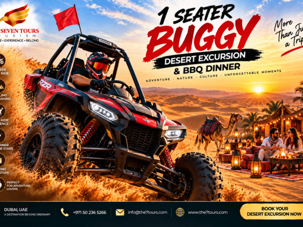 1 Seater Buggy Desert Excursion BBQ Dinner