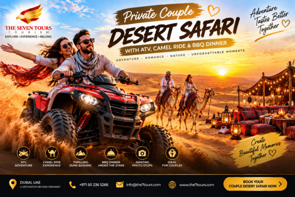 Private Couple with ATV Camel Ride & BBQ Dinner