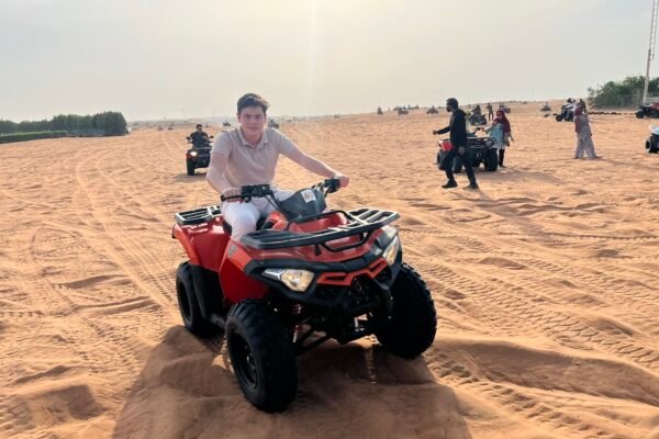 Morning Desert Safari with Quad Bike Camel Ride & SandBoard