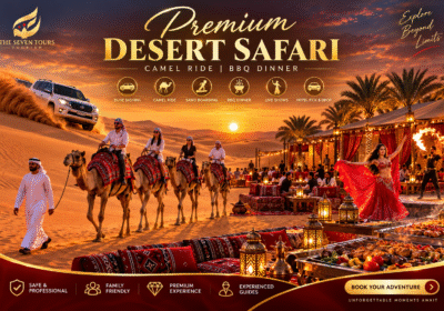 Premium Desert Safari Camel Ride BBQ Dinner