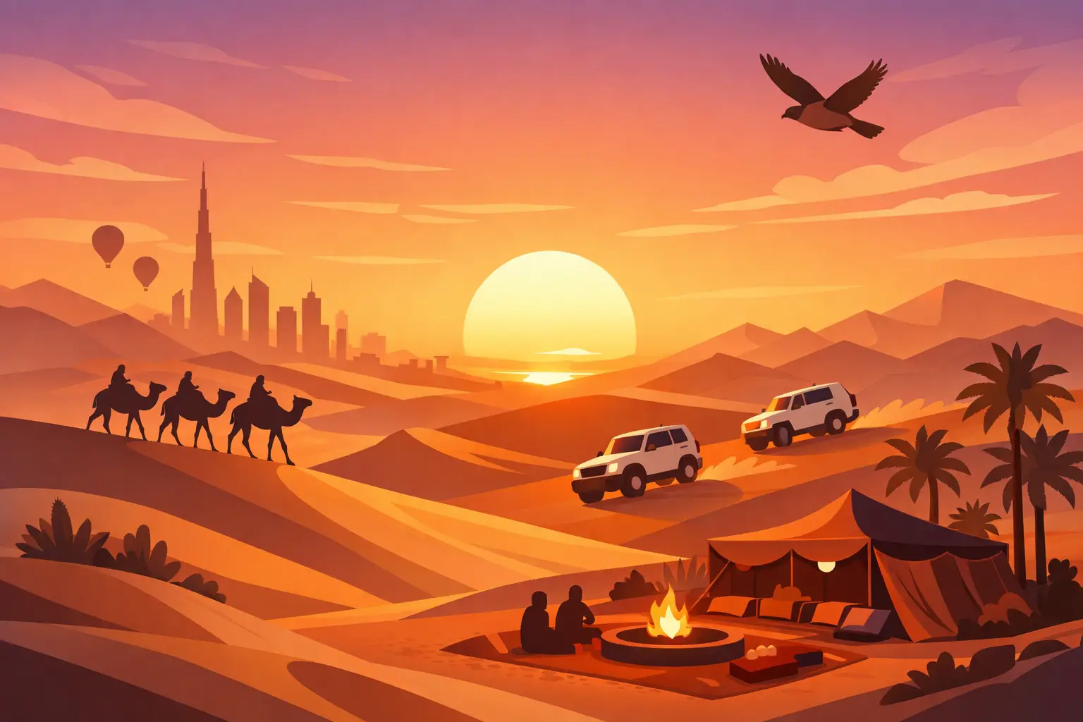 Sunset Desert Safari Dubai for a Perfect Evening